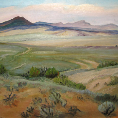 Ernestine Parsons, Untitled (Colorado Landscape), n.d., Oil on canvas. Image courtesy of the Kirkland Museum of Fine and Deocorative Arts.