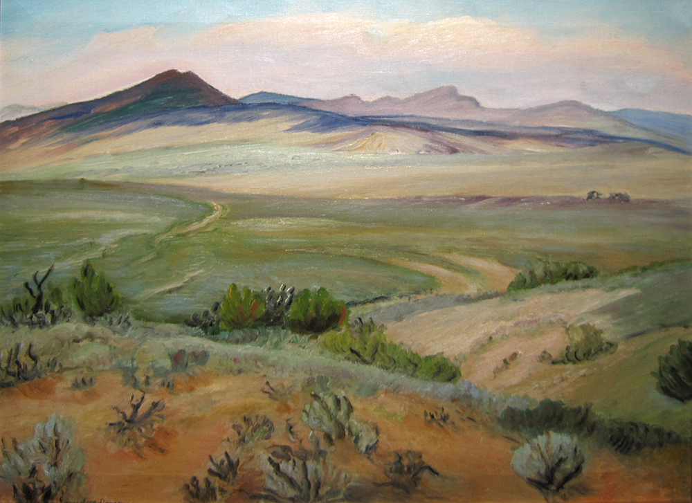 Ernestine Parsons, Untitled (Colorado Landscape), n.d., Oil on canvas. Image courtesy of the Kirkland Museum of Fine and Decorative Arts.