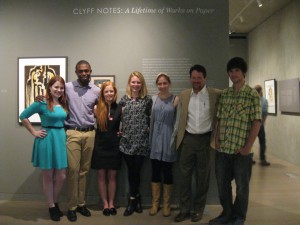 Dan Jacobs with this year's student curators