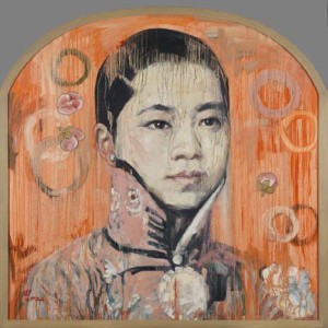 Hung Liu, "Visage II," 2004. Oil on Canvas. Photo credit: Pennsylvania Academy of the Fine Arts, Art by Women Collection, Gift of Linda Lee Alter.