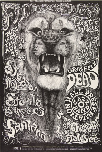Lee Conklin Fillmore West, San Francisco, 1968 Offset lithographic poster Courtesy of David and Sheryl Tippit