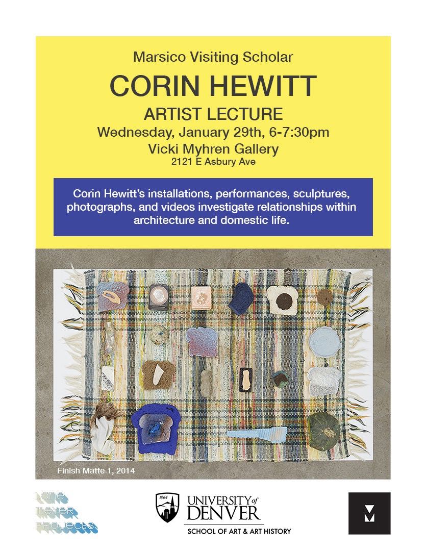Corin Hewitt Artist Lecture