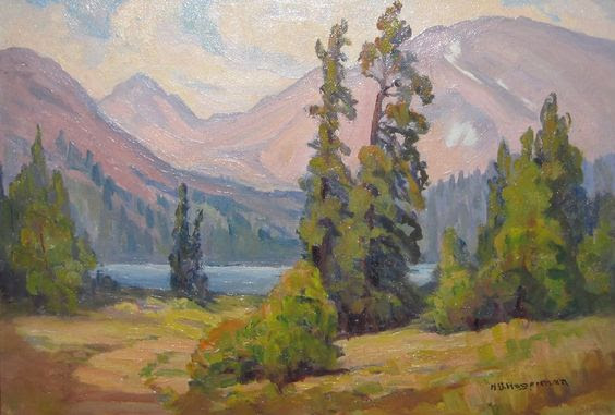 Helen Hagerman, Mt. Audubon and Brainard Lake (Colorado), before 1952, oil on canvas. Collection Kirkland Museum of Fine & Decorative Art, Denver